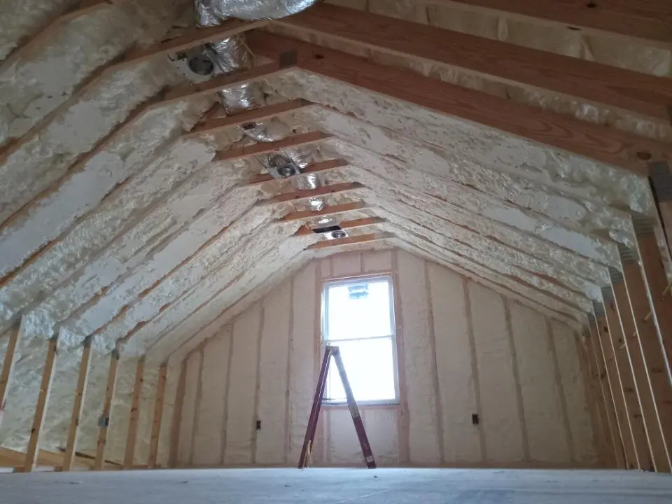 Spray foam roofing application for Crawl Space Insulation project in East Port Orchard
